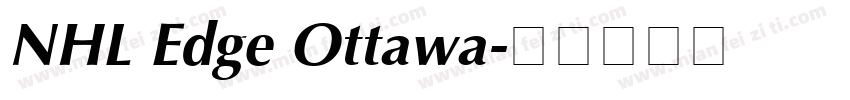 NHL Edge Ottawa字体转换
